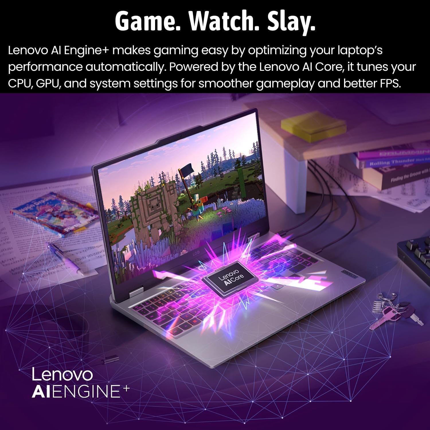 Lenovo LOQ AMD Ryzen 7 250 RTX 5050 Gaming Laptop, 32GB DDR5 | 2TB SSD