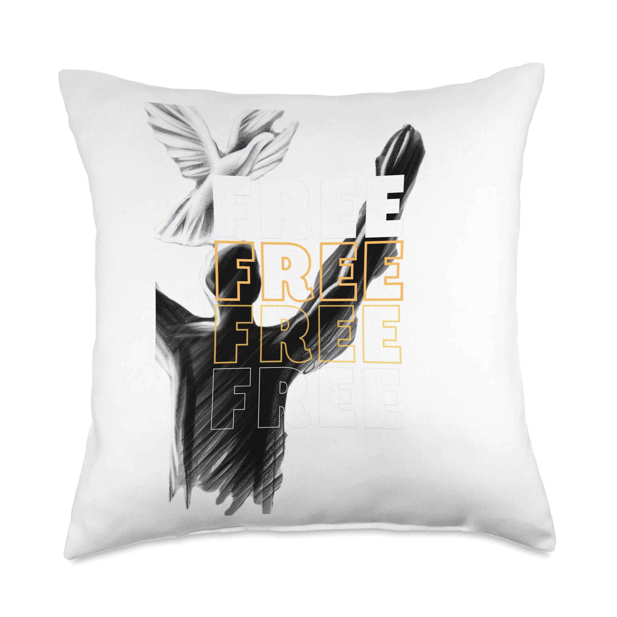 Mukund's Photography Freedom Throw Pillow, 18x18, Multicolor