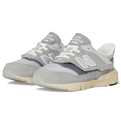 New Balance Kids 997R New B Hook Loop (Infant/Toddler) Kids Shoes Shadow Grey/Silver Metallic