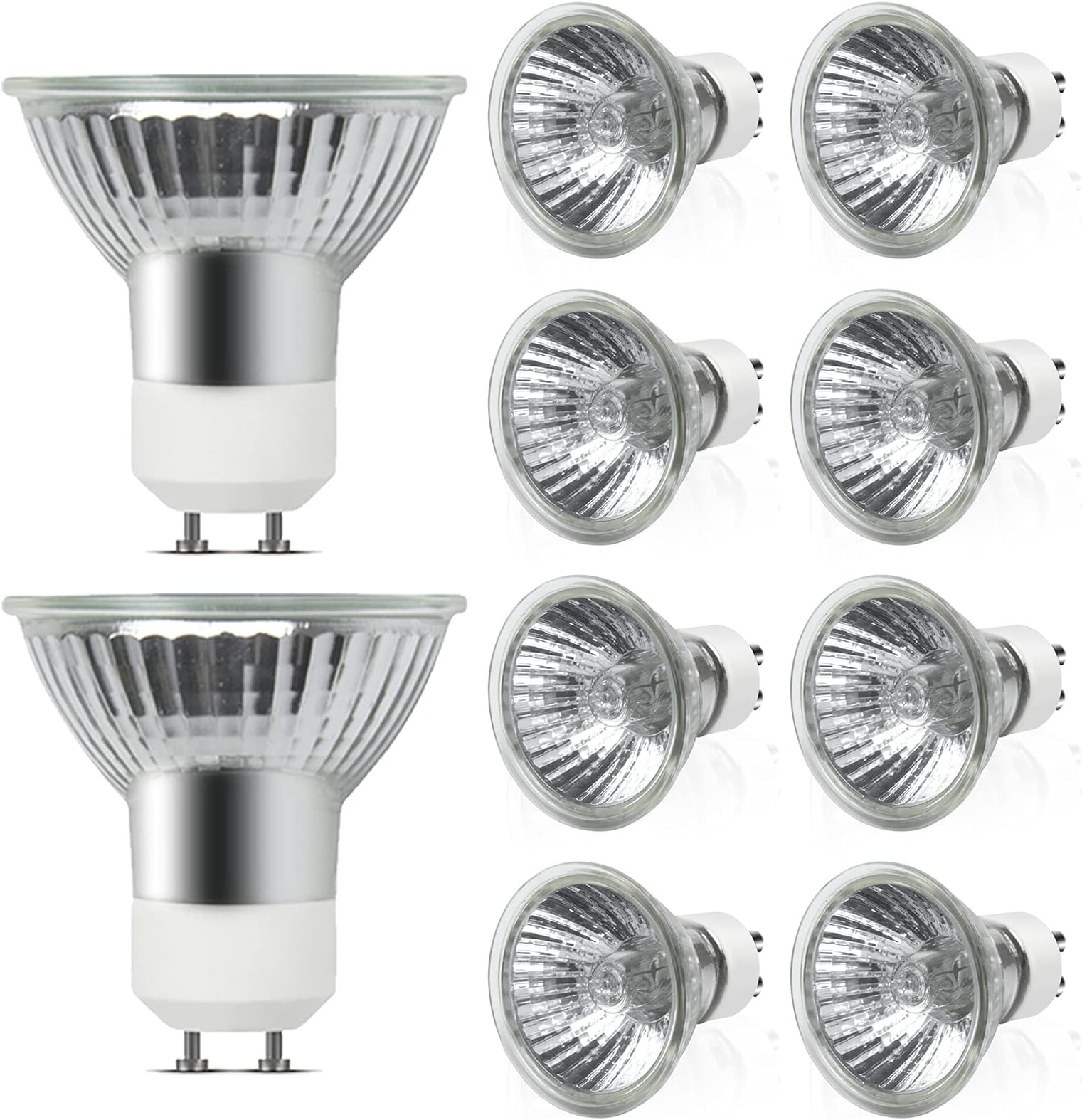 Bonlux 10Pack GU10 Halogen Spotlight Bulbs 35W, Dimmable GU10 Halogen