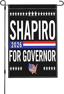12x18 Josh Shapiro for Governor 2026 Flag Pennsylvania Governor Garden Flags Double Sided Burlap Yard Signs Room Decor