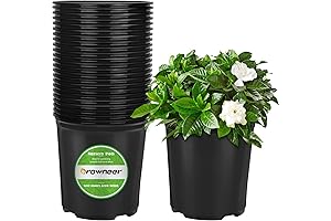 GROWNEER 24-Set Plastic Planters for Outdoor Plants