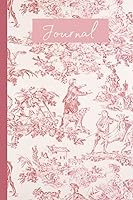 Vista 1 de Elegant French Countryside Toile Journal Notebook Vintage French Style Cover
