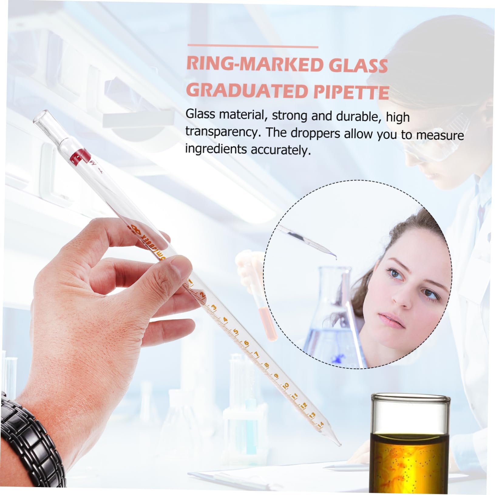 TOPBATHY 20stücke Glastropfer Messpipetten Mit Gerader Spitze Und Maßstab Laborwerkzeug Aus Hochwertigem Glasmaterial Für Medizinische Anwendungen Mit Ätherischen Ölen