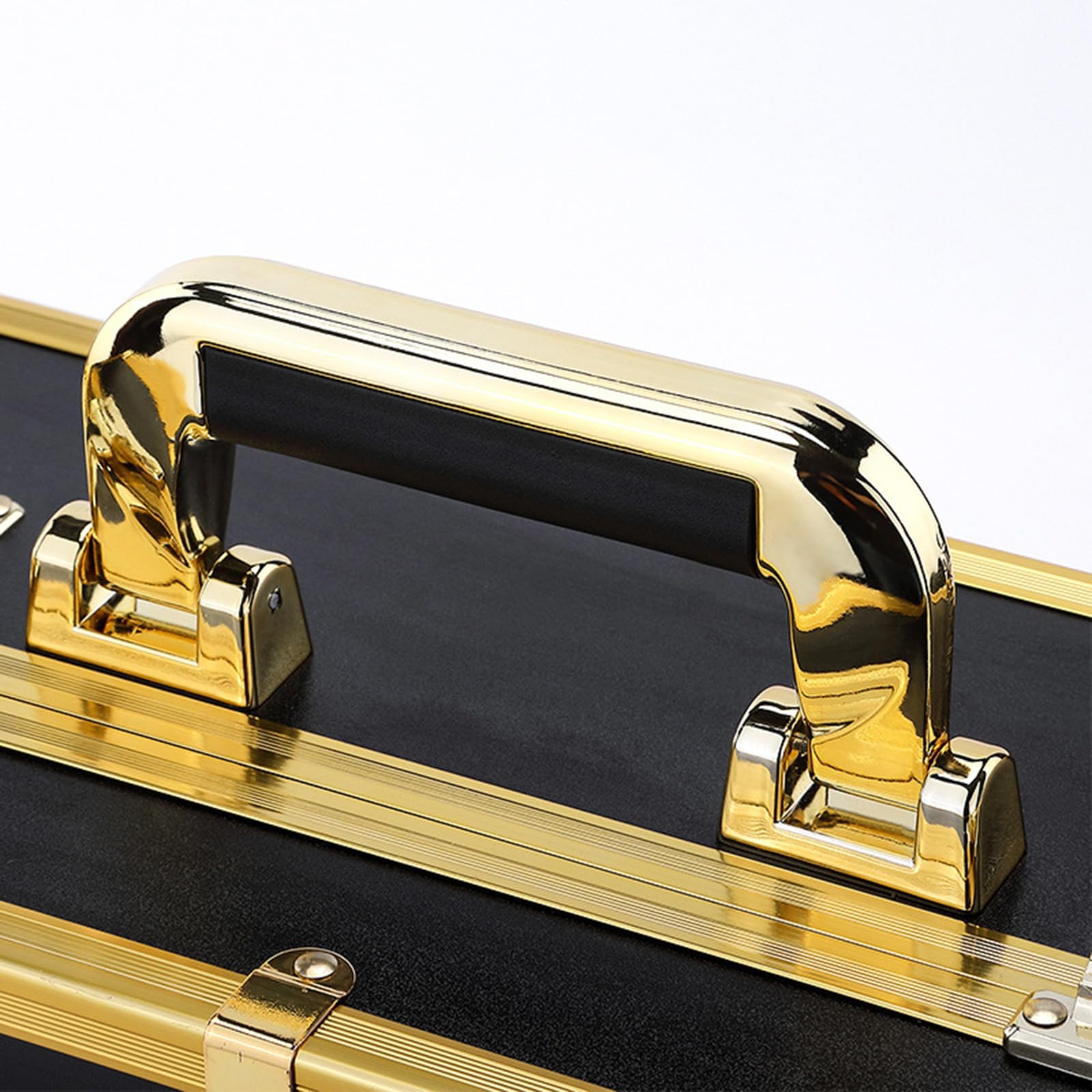 Brrnoo Valigetta Trucco, Grande Capacità, Lucchetto a Combinazione, 39,3 | Organizer per Strumenti Parrucchiere, Guscio in Alluminio, Rivestimento in PVC, Uso in Salone e Viaggio, Portaoggetti per