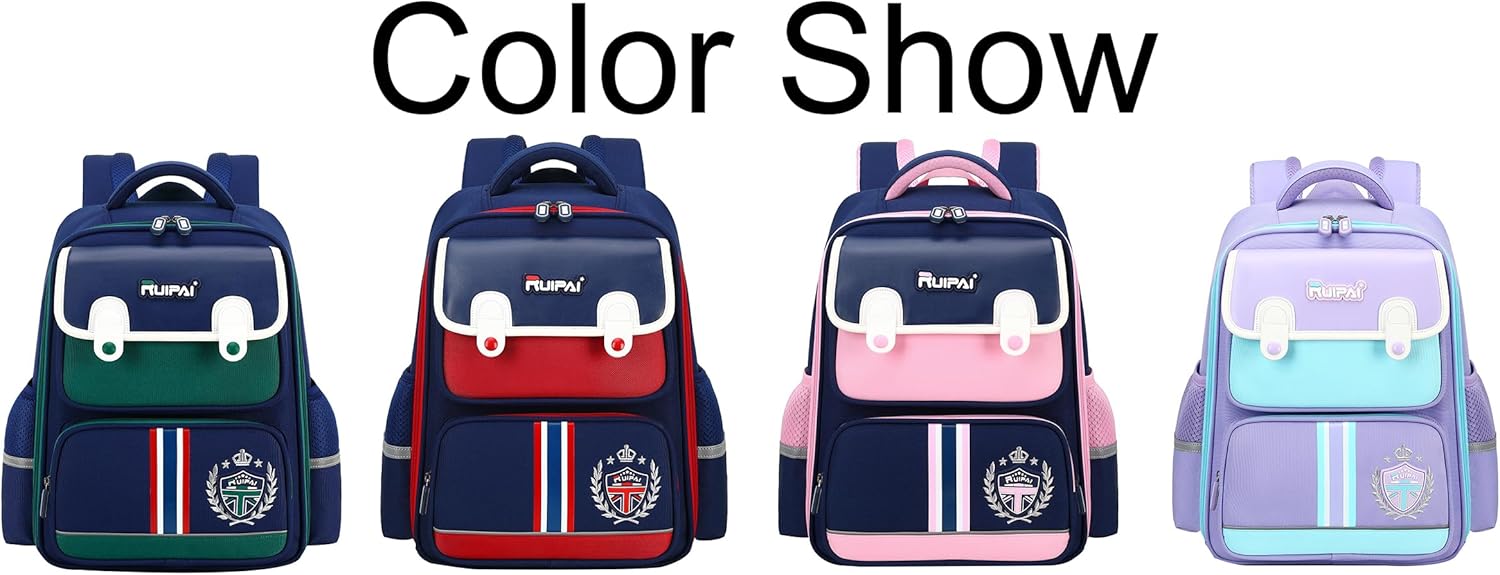 JiaYou Lightweight Primary School Backpack Large Capacity Bookbag Water-Resistant Daypack for Boys and Girls(Green,17 Liters) - Image 9