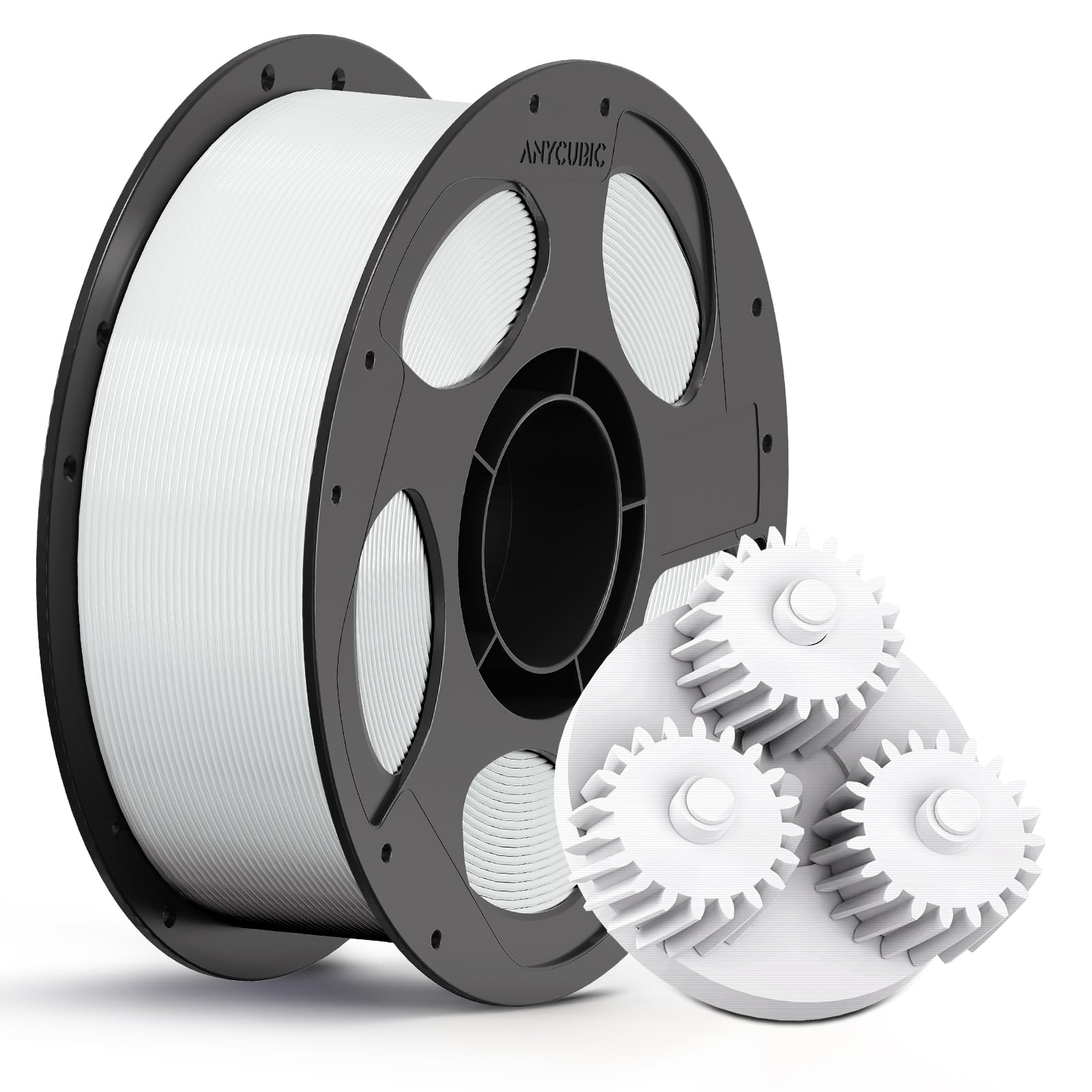 ANYCUBIC PC Filament 1.75mm, Strong and Durable Polycarbonate 3D Printer Filament, Accuracy +/- 0.03mm, Compatible with Most FDM 3D Printers, 1kg Spool, White