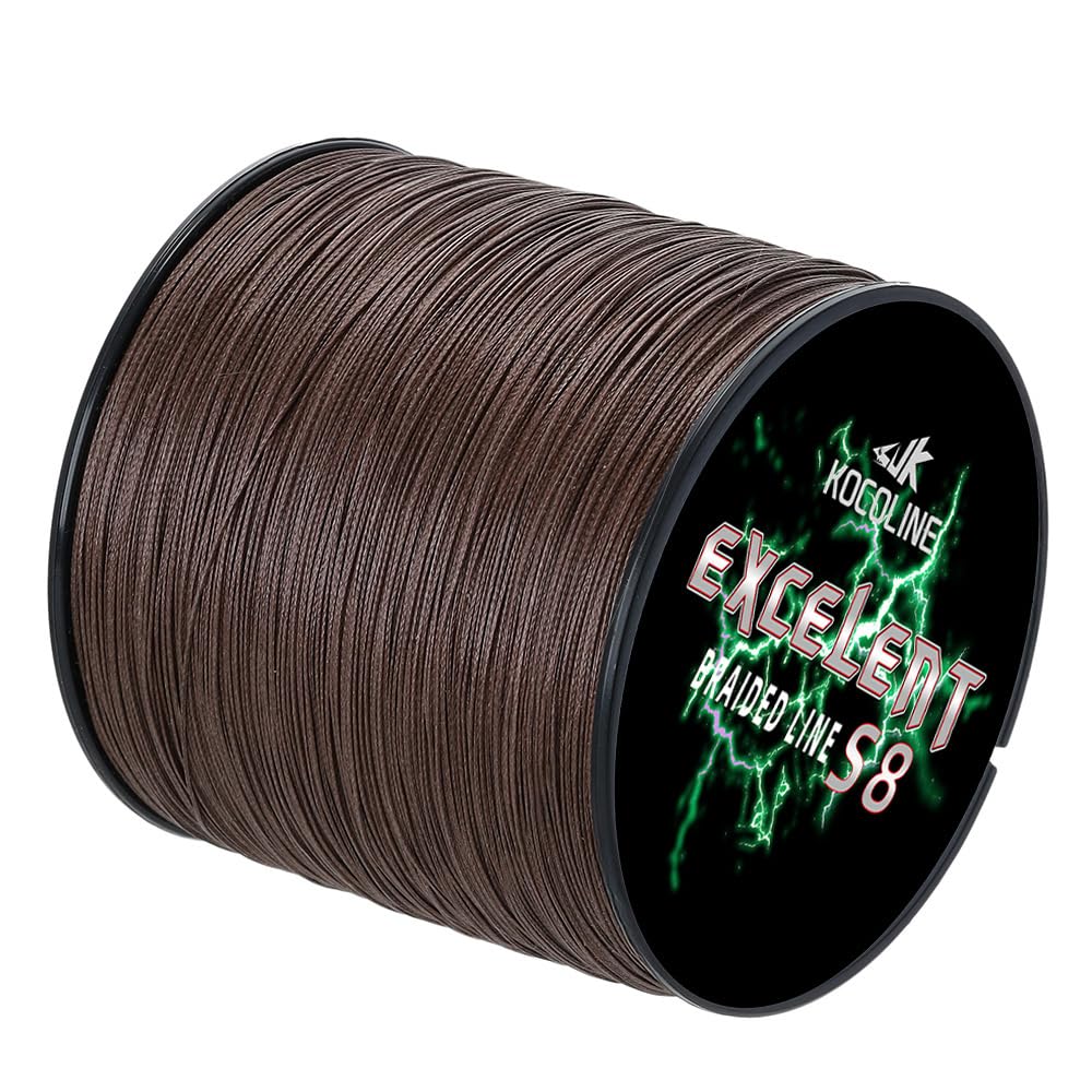 KoColine 8 Strand Braided Fishing Line 300m 500m 12lb-100lb Super Strong PE Braid Abrasion-Resistant Ultra Smooth 8x Braid Line