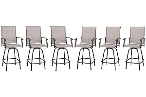 Vongrasig 6 Piece Small Patio Furniture Sets in Taupe