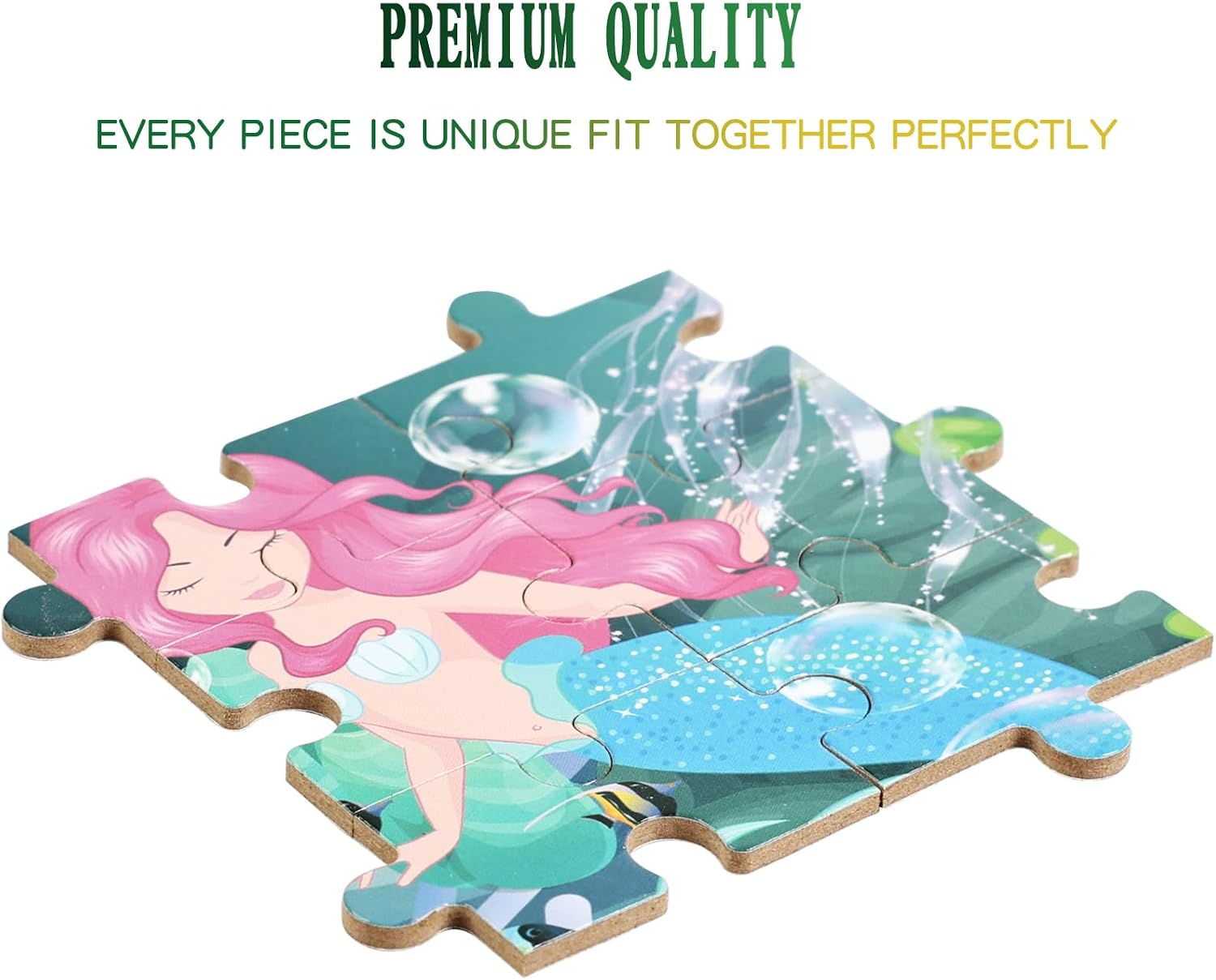 100 Pieces Puzzle for Kids Aged 6-8, Mermaid Puzzle for Ages 8-10 Years Old for Girls Aged 4-6, Kids Learning and Educational Puzzle Toys, Gifts for Girls and Boys image 4