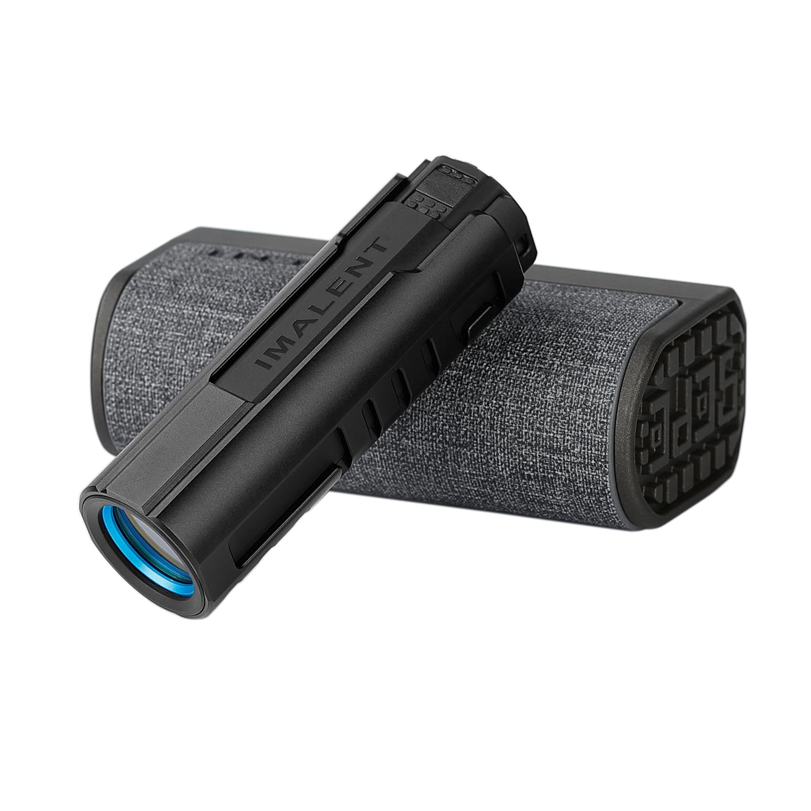 IMALENTLD35 EDC Flashlight 1200 Lumens, Compact LED Flashlight Powered by Rechargeable Battery with Charging Box Suitable for Camping, Emergencies, Outdoors (Black)