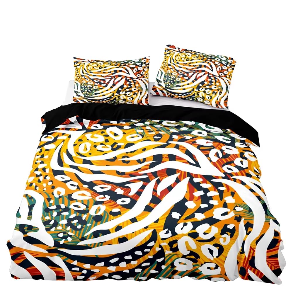 Parure de lit léopard 140x200 hypoallergénique pour lit enfant