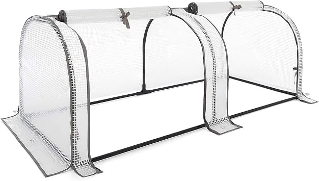 Christow Small Garden Grow Tunnel, 2 Section, 130cm Long