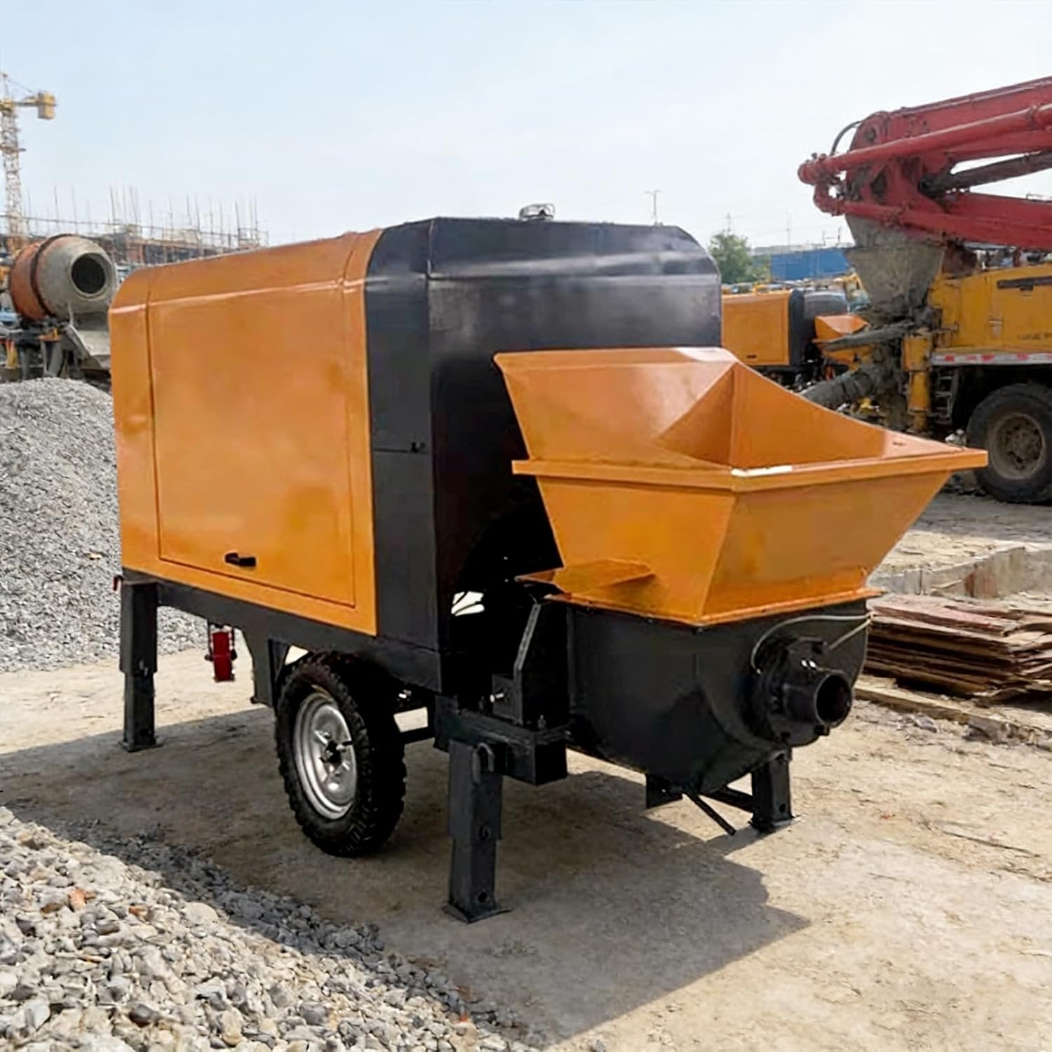 Small Concrete Pump, Portable Concrete Pump, Mini Concrete Pump – Lightweight Concrete Pump for House Building