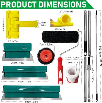 Drywall Skimming Blade Set for Plasterboard and Wallboard
