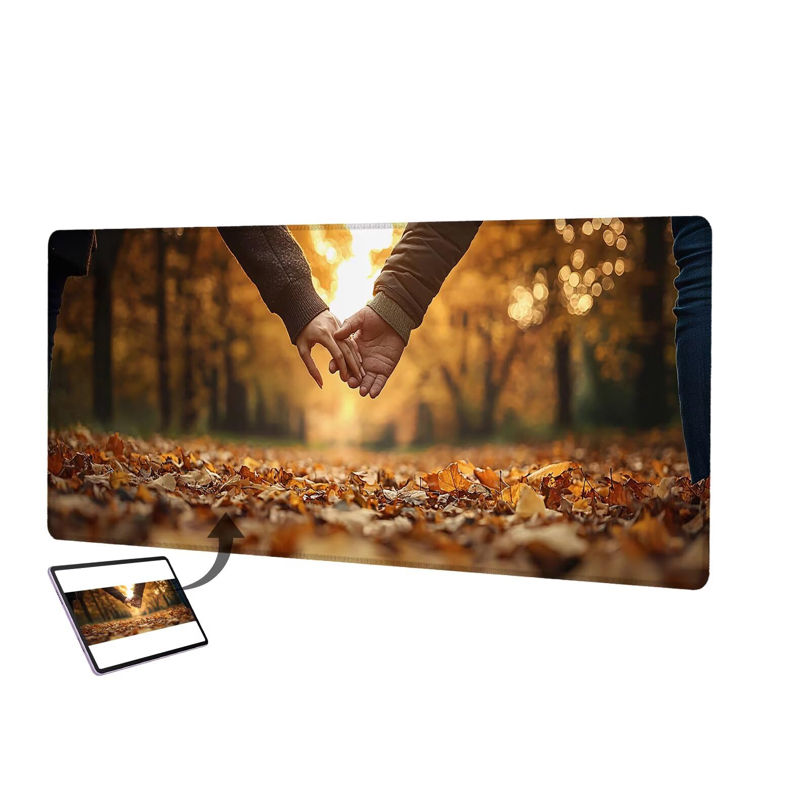 Niestandardowa podkładka pod mysz ze zdjęciem, 1200 x 600 mm wodoodporna niestandardowa podkładka pod mysz do gier, pod biurko z antypoślizgową podstawą, dodaj zdjęcia, pomysł na prezent dla graczy,