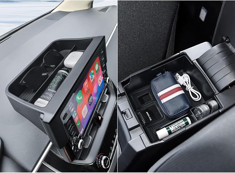 Organizador para Console Central e Painel EDBETOS para Toyota Corolla 2019–2026 – Kit com 2 peças