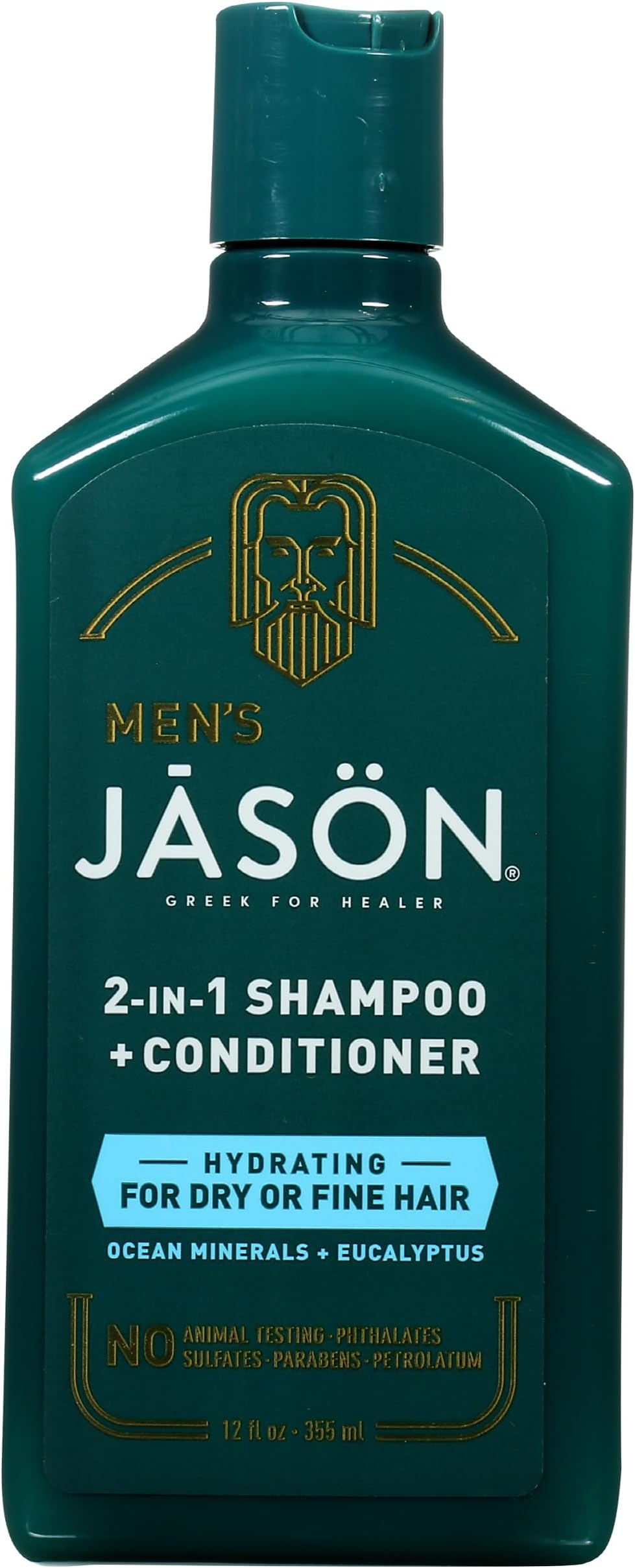 JĀSÖN Men's Hydrating 2-in-1 Shampoo + Conditioner, 12 oz