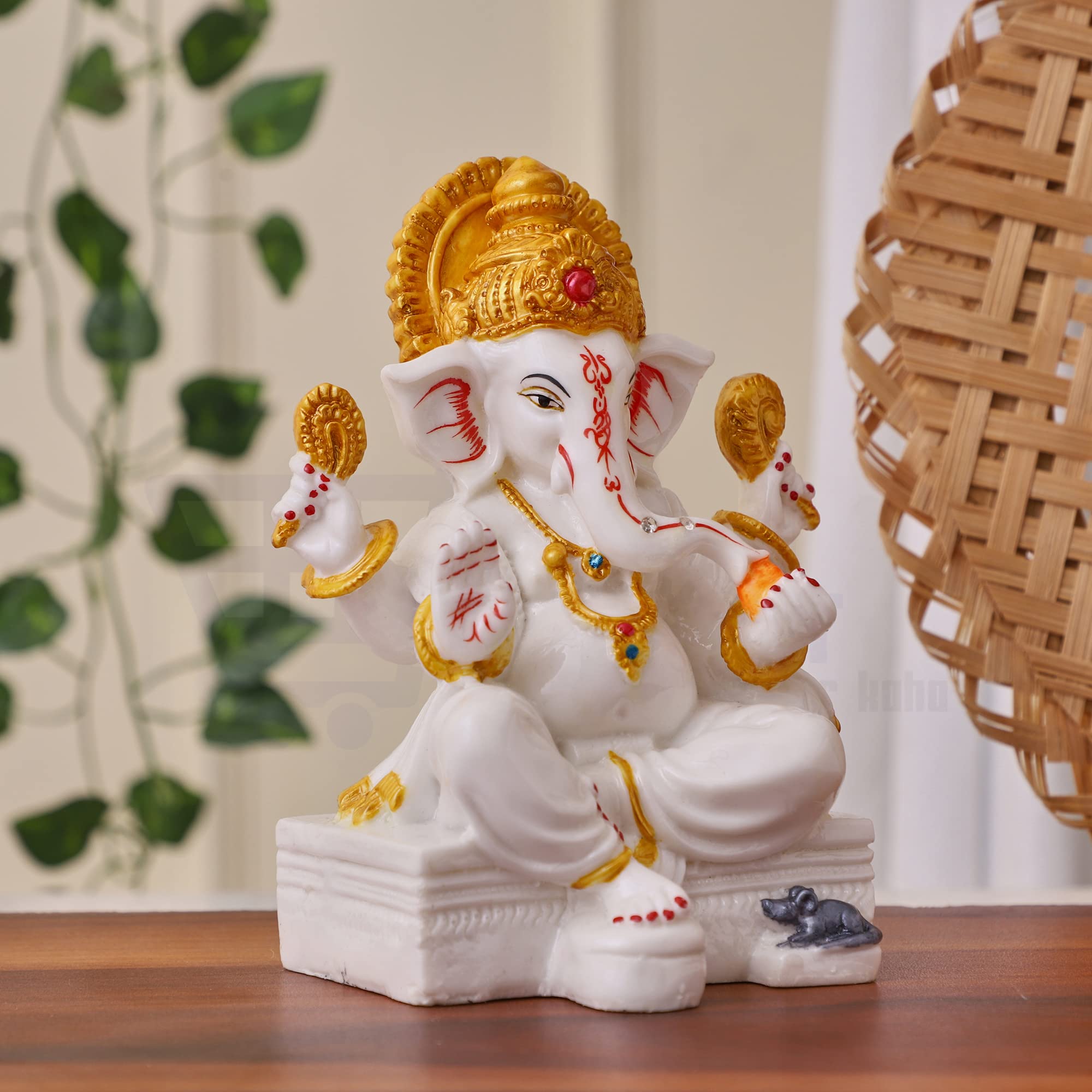 Buy APNIMARKET Marble Dust Ganesh Idol Vinayaka Statue Ganpati