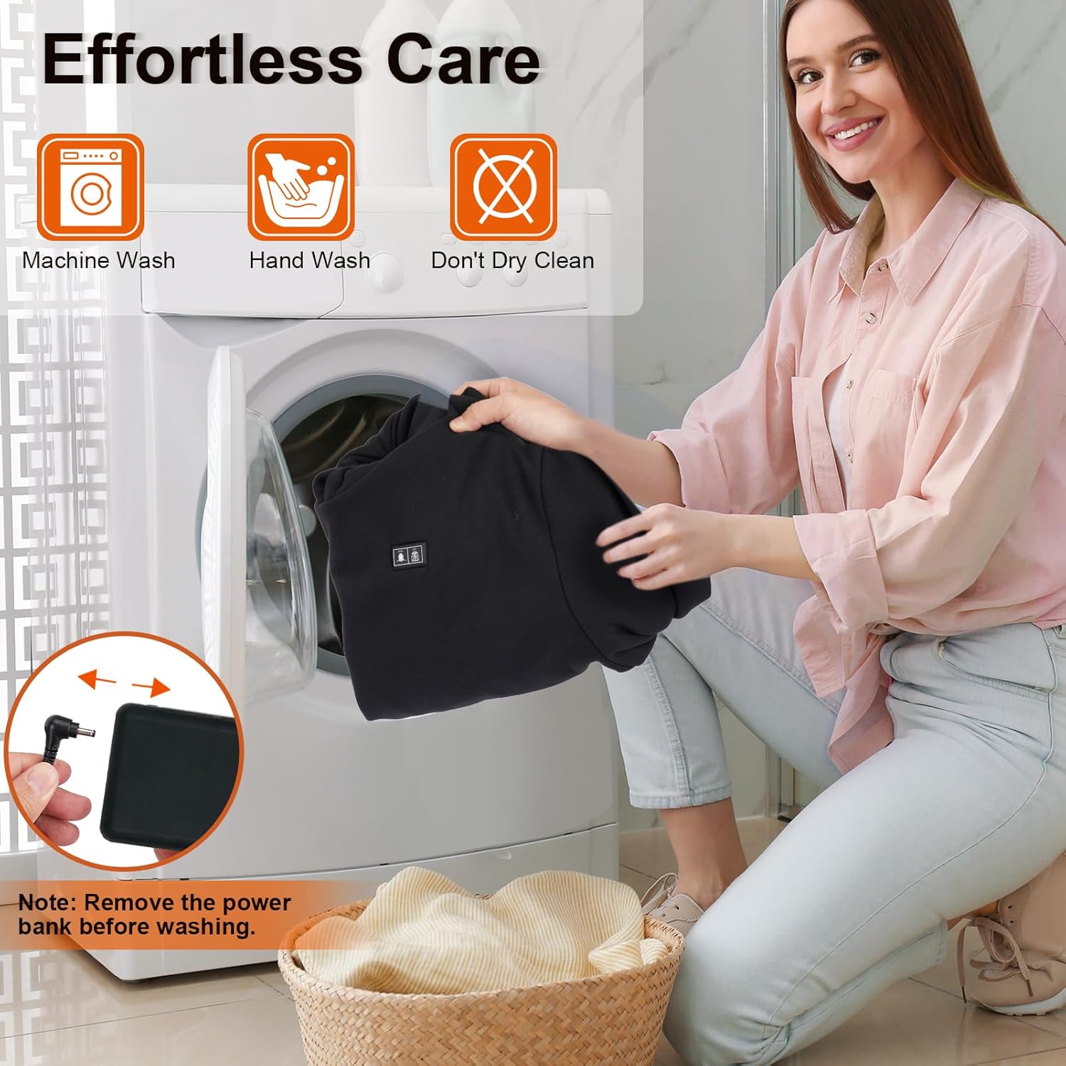 Heated Hoodie for Women and Men Pullover Sweatshirt with 12000mAh Battery Pack, 6 Heating Zones, 3 Heating Levels