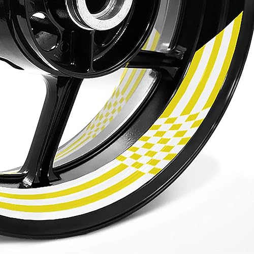 Miniatura 4 de Pegatinas para llantas de 17 pulgadas para GSXR 750 1000 600 GIXXER 250 GSX1300R DL250 SV650 (amarillo)