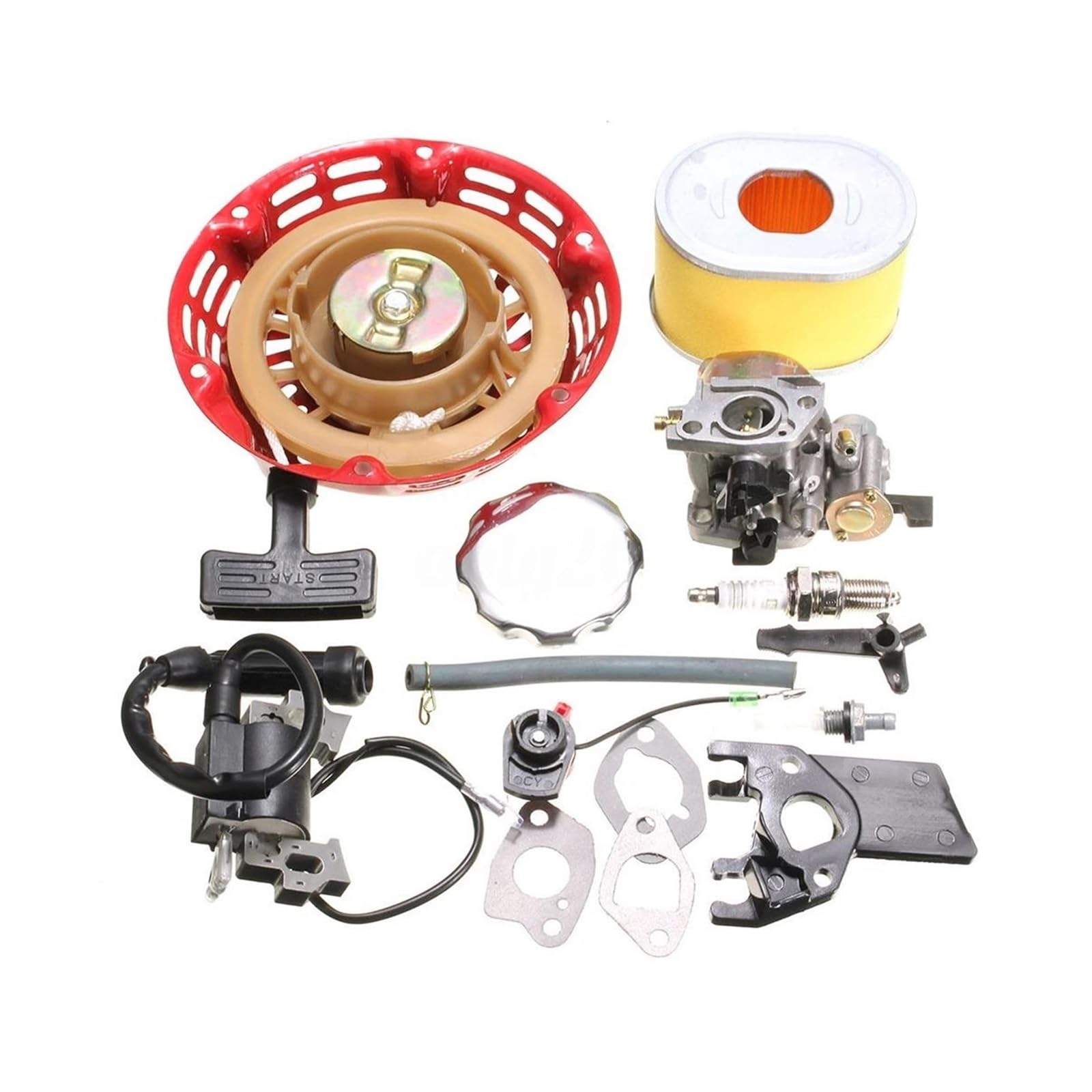 Juego De Filtros Combustible Carb para Gx120 GX140 Gx160 GX168 GX180 Gx200 Filtro Combustible Carburador Metal Y Plástico Tanque Combustible