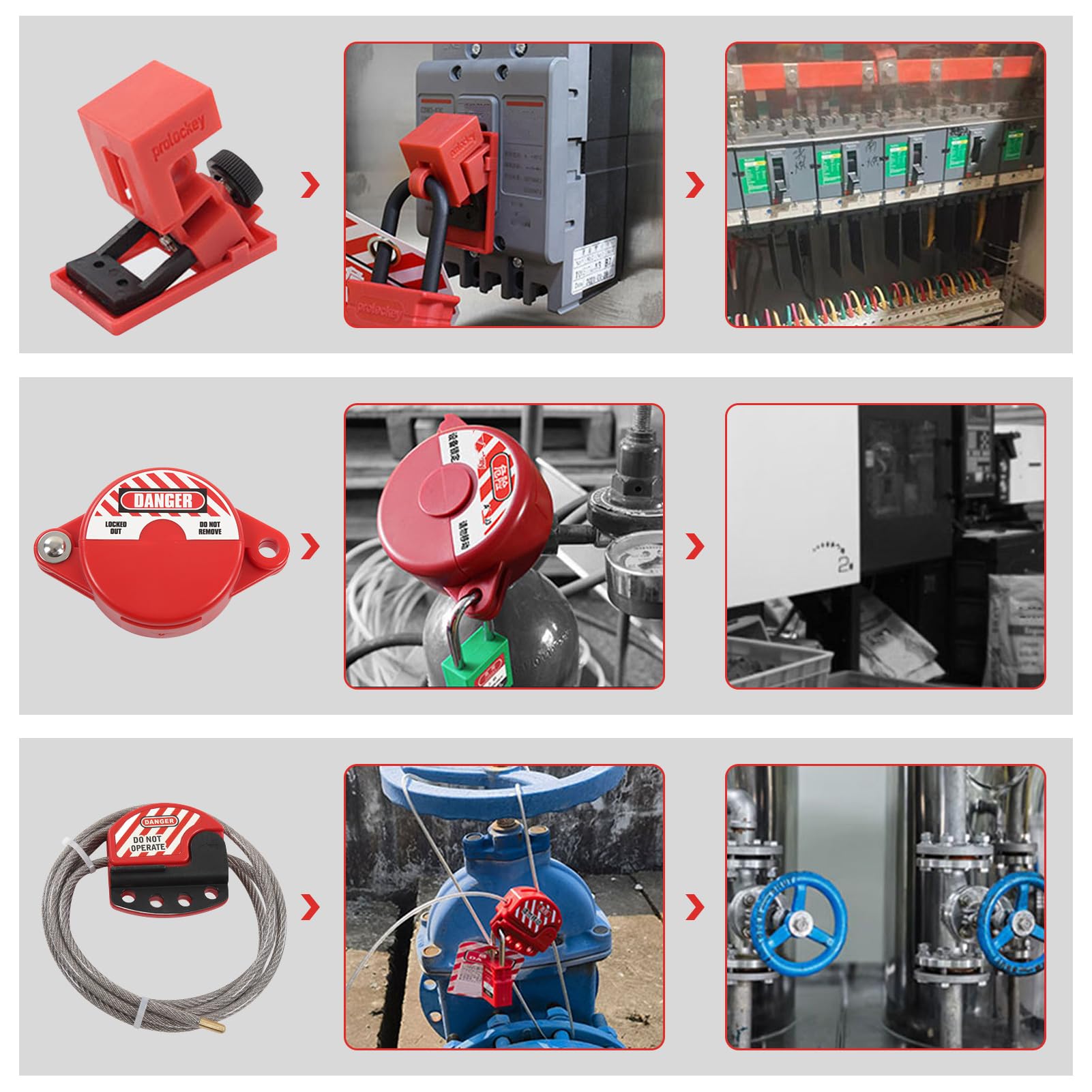 Circuit Breaker Lockout Gate Breaker Complete Lockout Tagout (LOTO ...