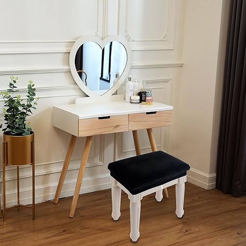 Miniatura 2 de Juego de 4 fundas para taburetes de tocador, de terciopelo súper suave, elásticas, lavables, protector de asiento de banco (rectángulo, negro, 4