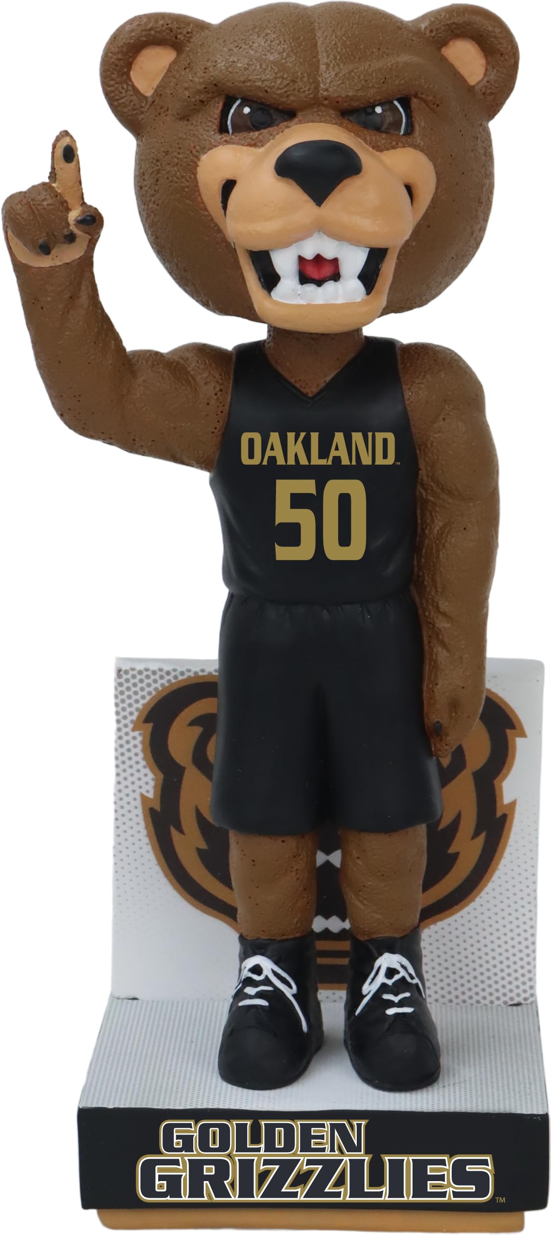 Grizz Oakland Golden Grizzlies Mascot Bobblehead College