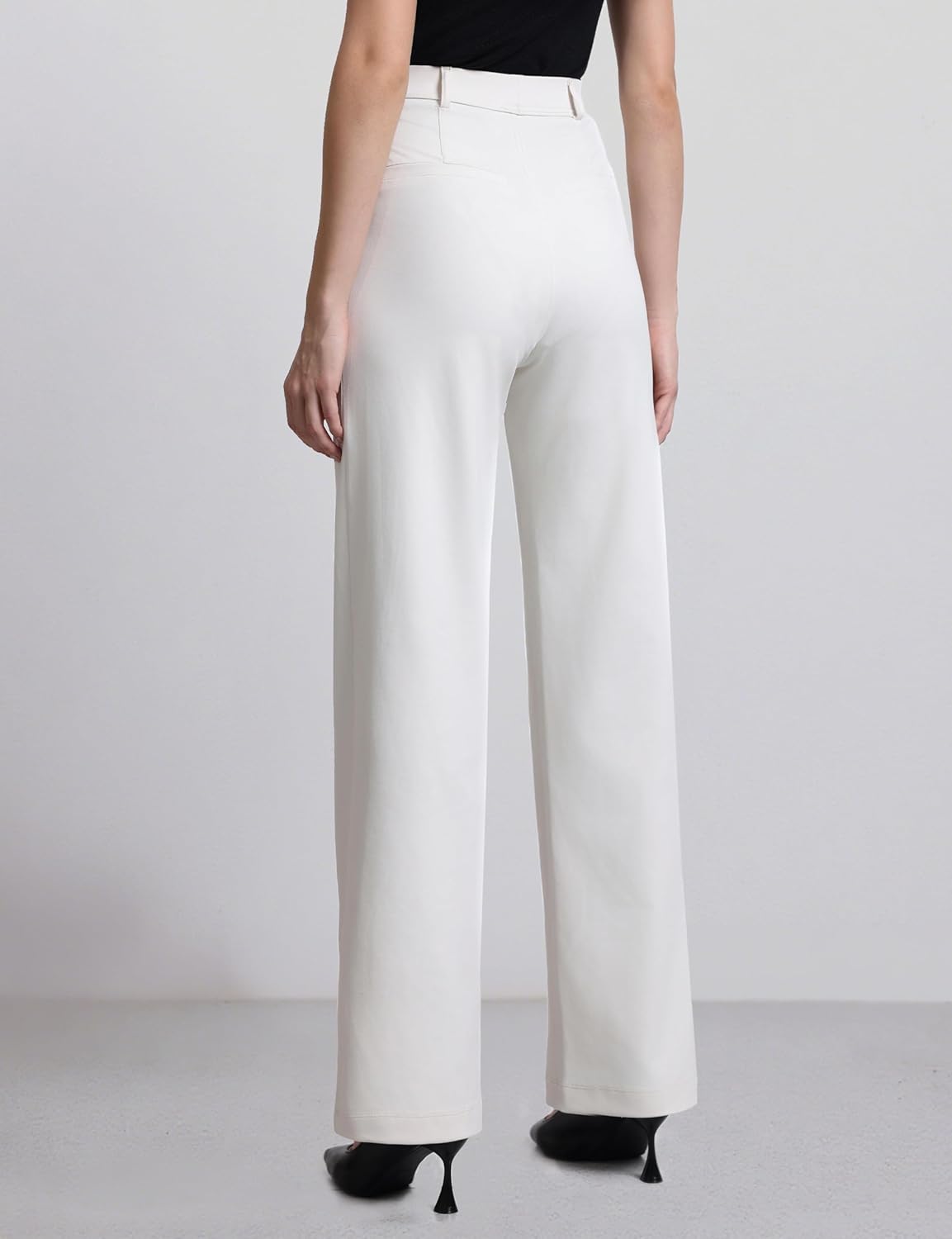 ESOFT Womens Dress Pants 27"/29"/31” Business Work Pants Wide Leg Pull On High Waisted Casual Stretchy Trousers Pockets - Image 4