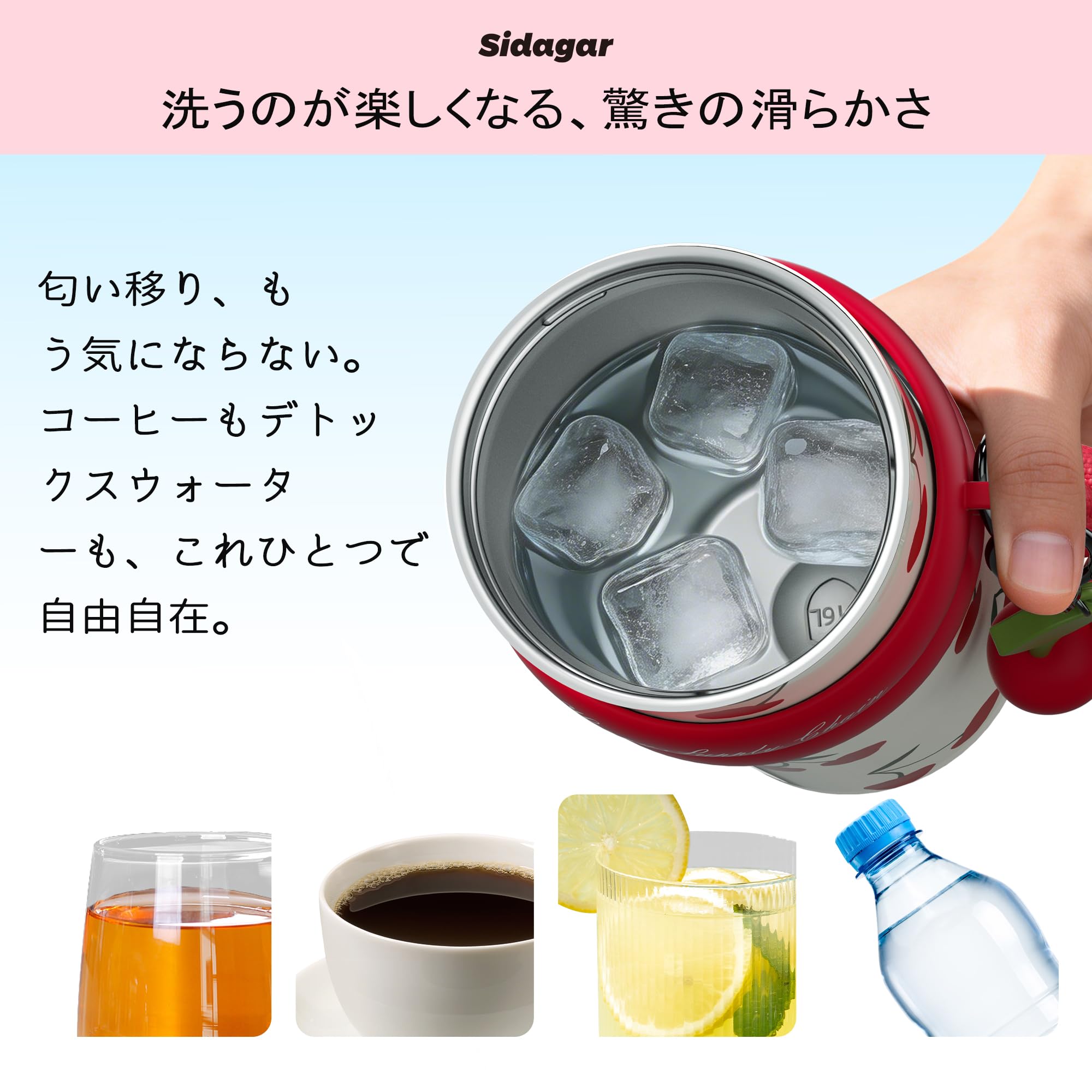 Amazon.co.jp: Sidagar 710ml 水筒 真空断熱タンブラー ステンレス製 