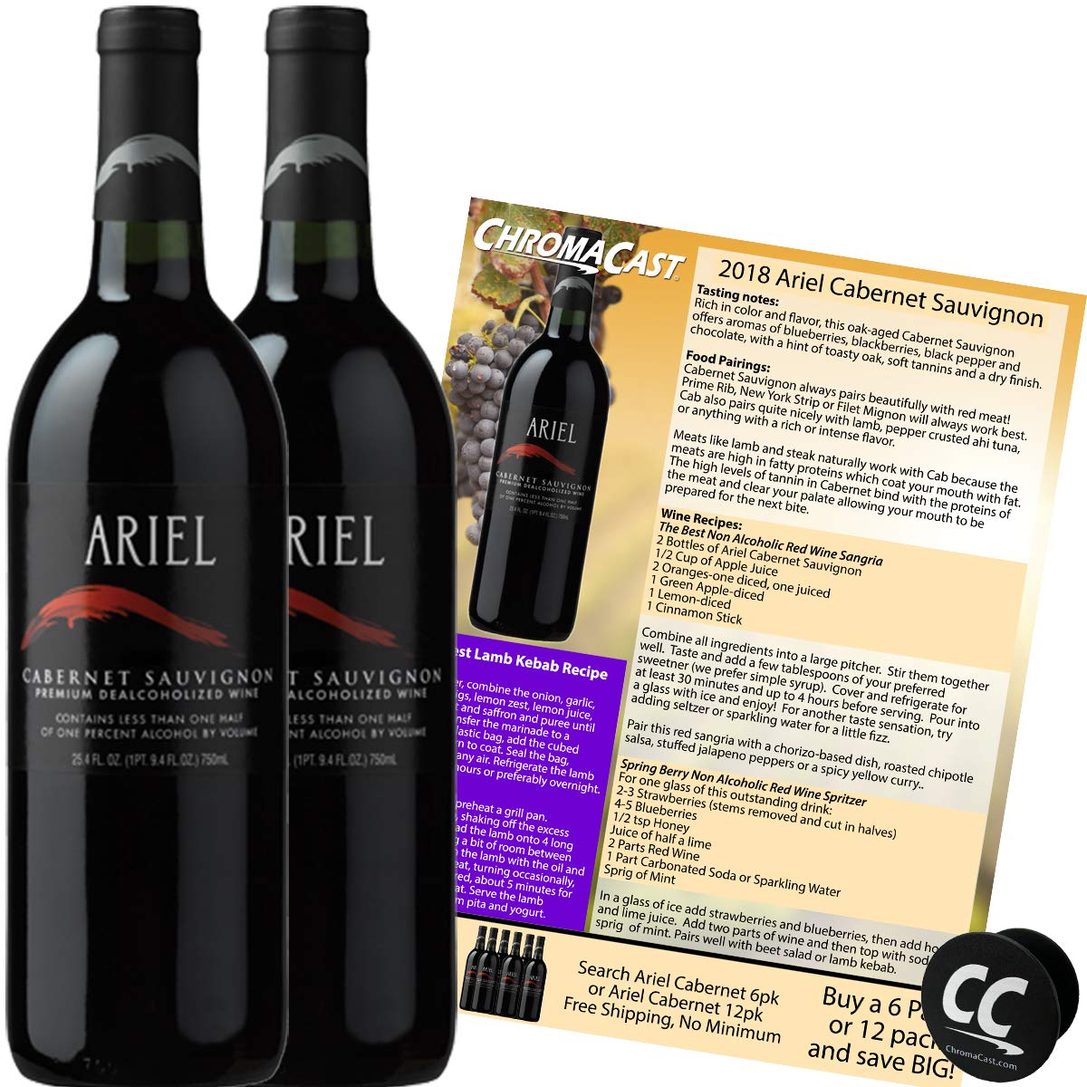 Ariel NonAlcoholic Red Wine Experience Bundle