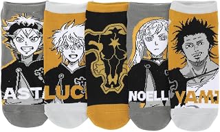 Bioworld Black Clover Characters Women's 5-Pair Ankle Socks