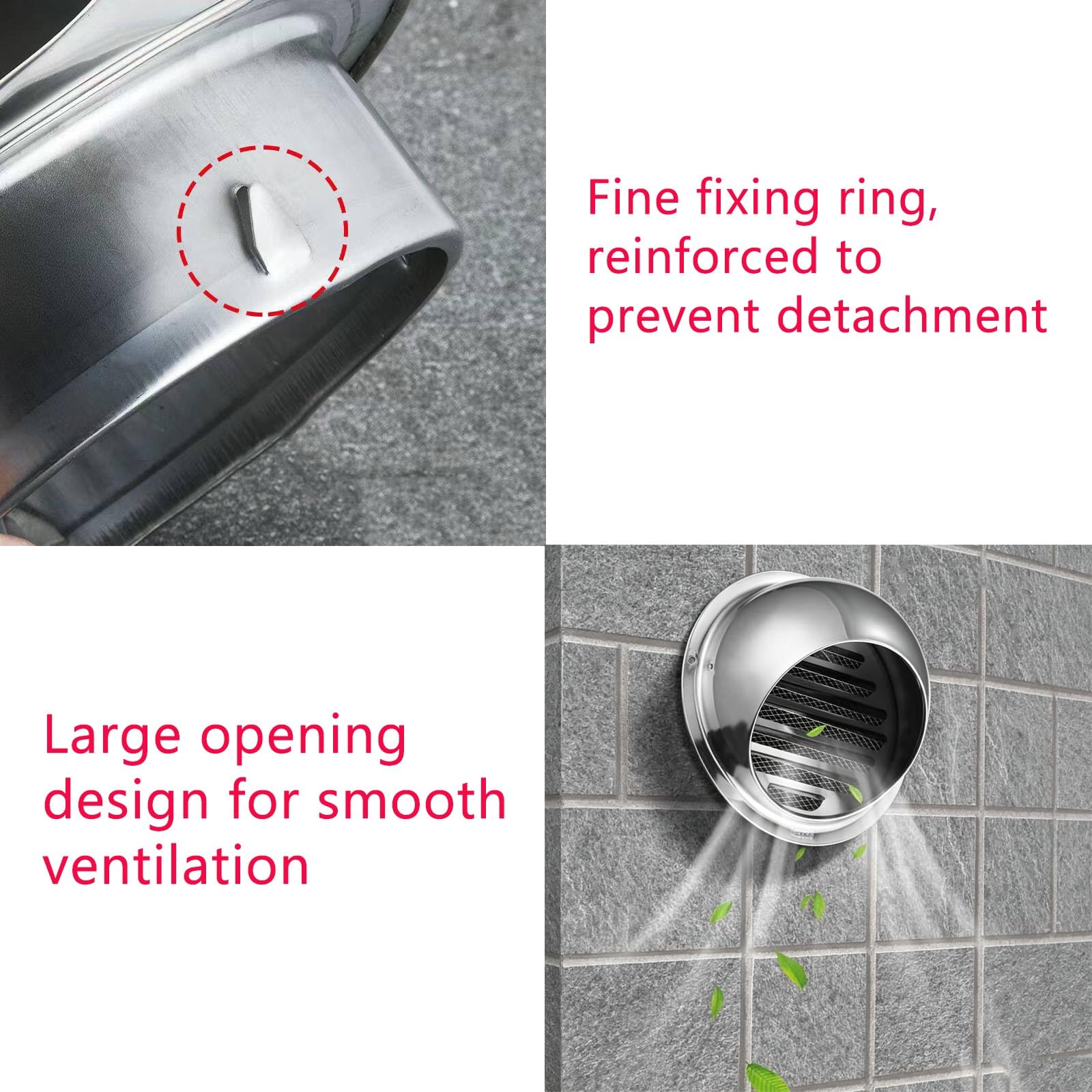 Presa D'aria Antipioggia For Soffitta Non Alimentata, Tappo Di Scarico