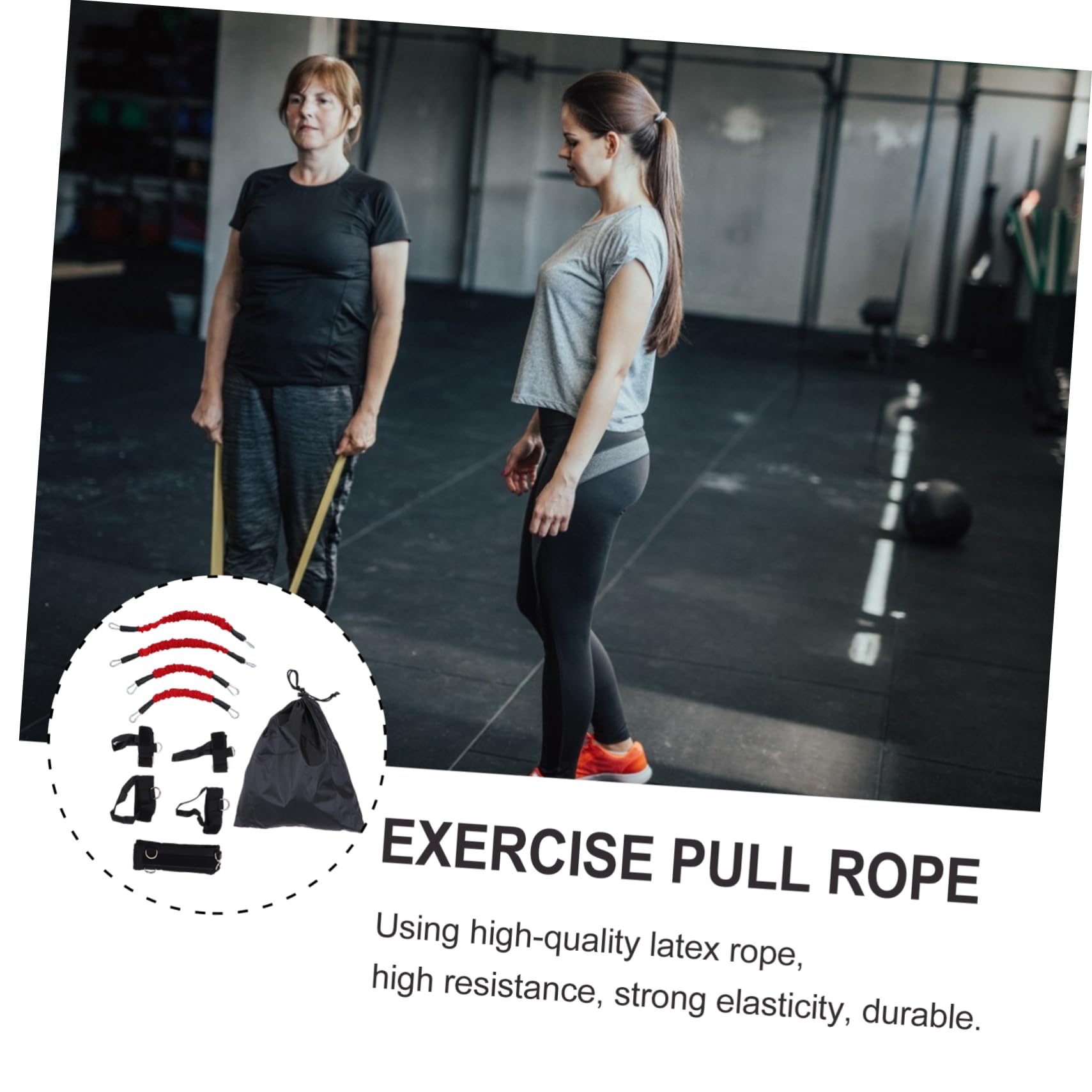 SUPVOX Elastici Fitness Resistenza con in Oxford Regolabili per Allenamento Completo Casa e Palestra