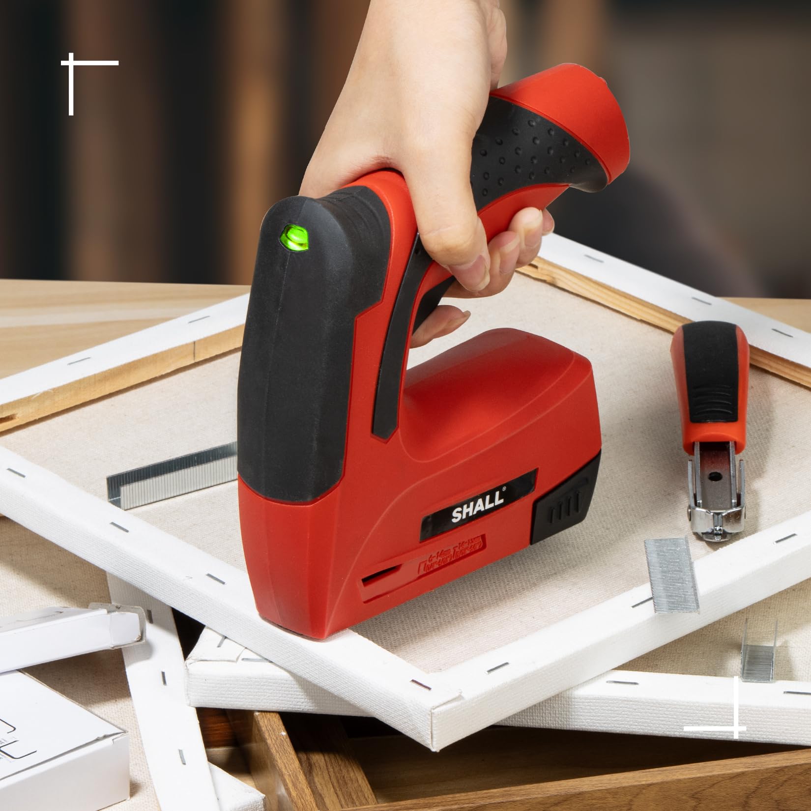 SHALL Puntatrice elettrica 2 in 1, senza fili, con 2500 punti, Per artigianato, fai da te, decorazioni