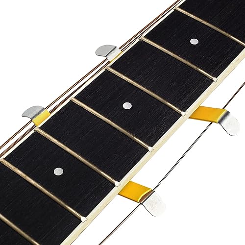 Miniatura 5 de Kit de herramientas para luthier de guitarra que incluye lima de coronación de traste, haz de lijado nivelador de traste, balancín de traste,