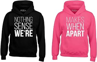 Nothing Makes Sense When We're Apart Couples Matching Hoodie Sweatshirts
