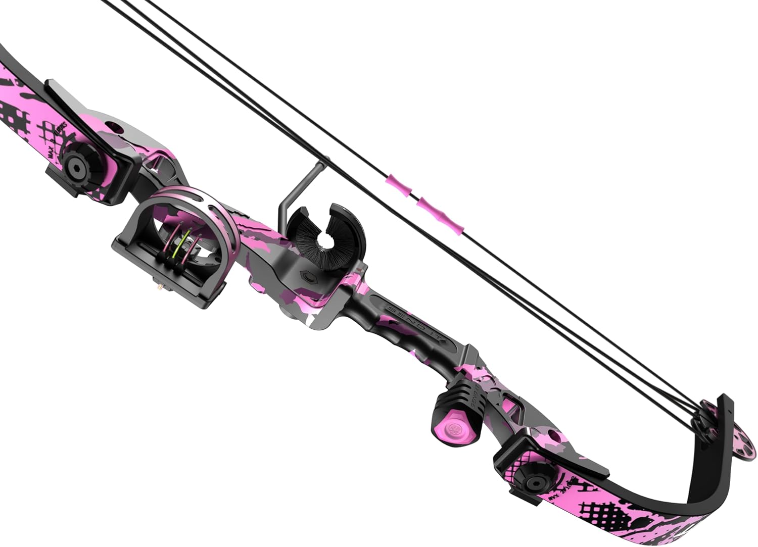 Barnett Tomcat Youth Compound Bow, Right-Handed Bow for Young Archers 8+, 17-22lb Draw Weight, 18-22in Draw Length, with 3 Pin Fiber Optic Sight, 2 Arrows, Attached Quiver