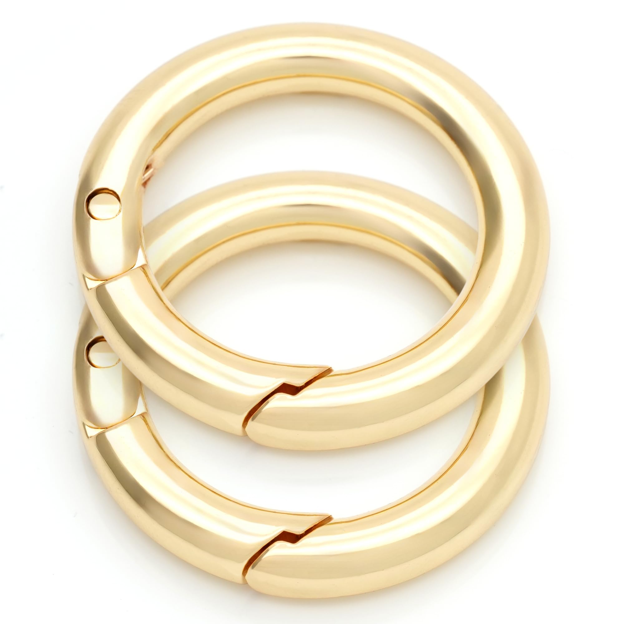 Amazon.com: CRAFTMEMORE 2pcs 1 1/2 Inch O Rings Snap Clip Spring
