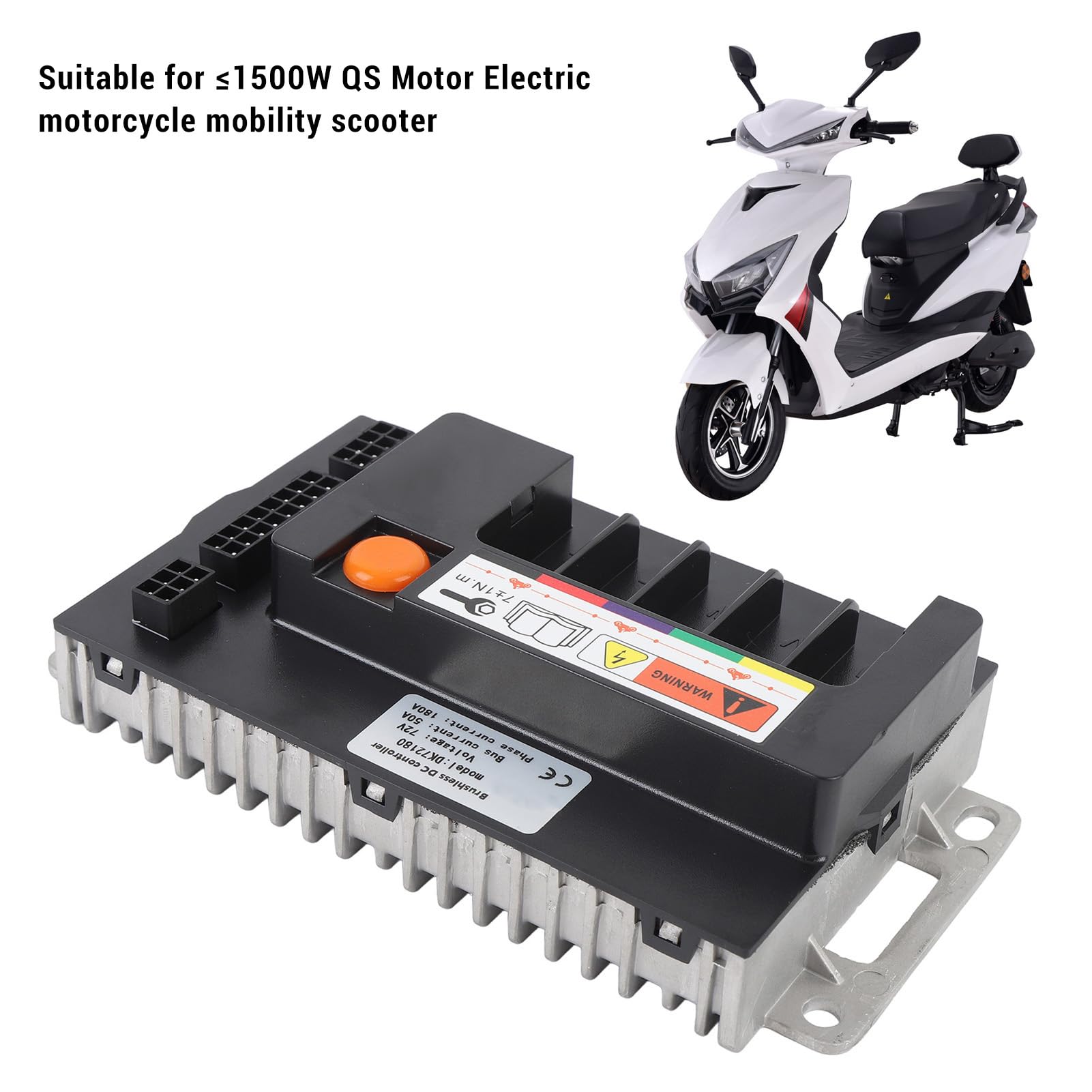 Sterownik motocykla elektrycznego 72v DK72180 sinusoida bezszczotkowy sterownik silnika prądu stałego dla silnika QS do 1500W