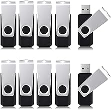 Aiibe 64GB Flash Drive 50 Pack USB Flash Drive 64GB USB Drive Bulk Thumb Drives USB 2.0 Memory Stick Zip Drive Multipack, Black