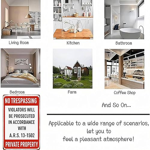 Miniatura 5 de Warning S Notice Security Cameras In Use Funny Wall Decor Retro Metal Sign Poster for Garage Man Cave Bathroom Bedroom Farm Inspirational Popular