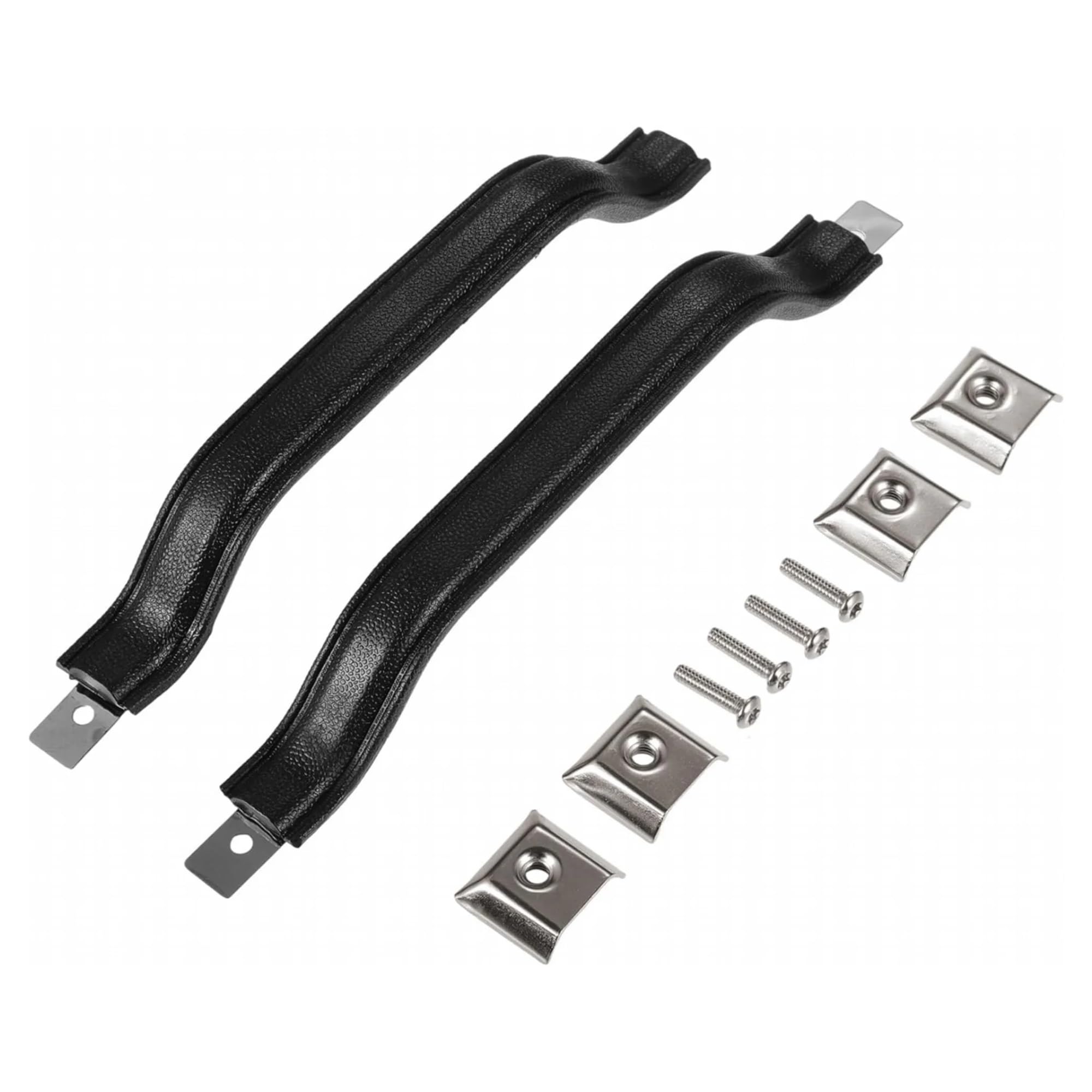 LSDSAAZA Interior Inner Handle for Jeep YJ for Wrangler 1987-1995 2 Pack Door Handle Pull Front Inside Trim 55009801K(Black)