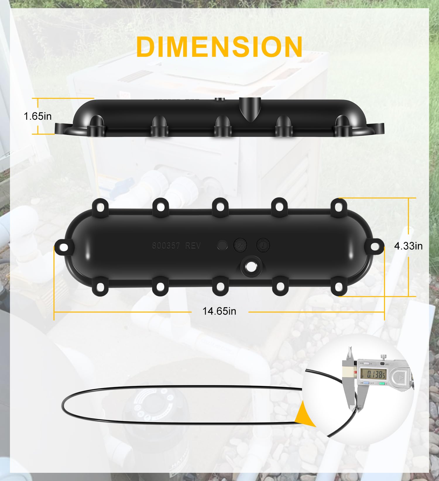 Repuesto para cabezal de retorno 206A - 407A con kit de tuercas de brida