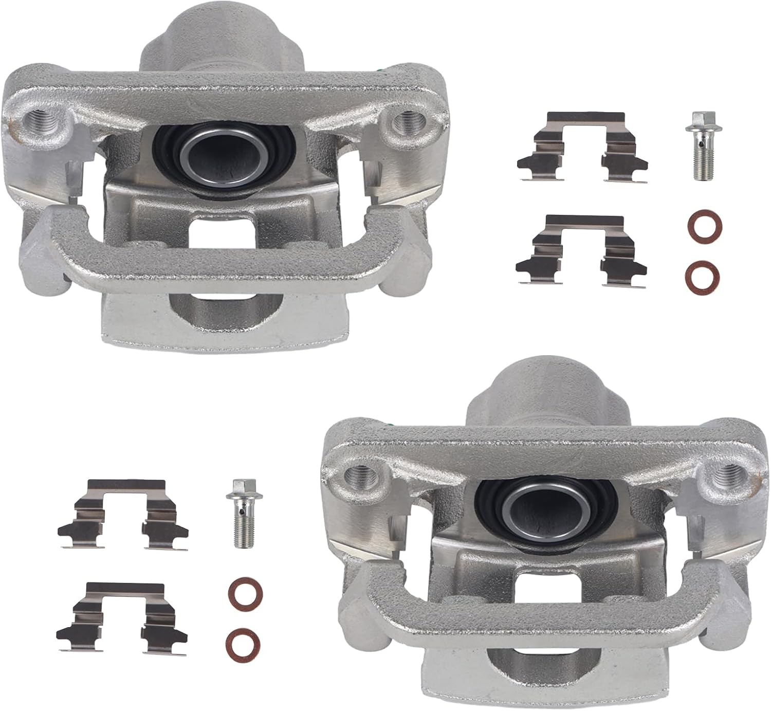 Autoround 19B3437 19B3436 Rear Brake Caliper Fit for Nissan Rogue 2008-2013, Rogue Select 2014-2015, Both Driver Passenger Side