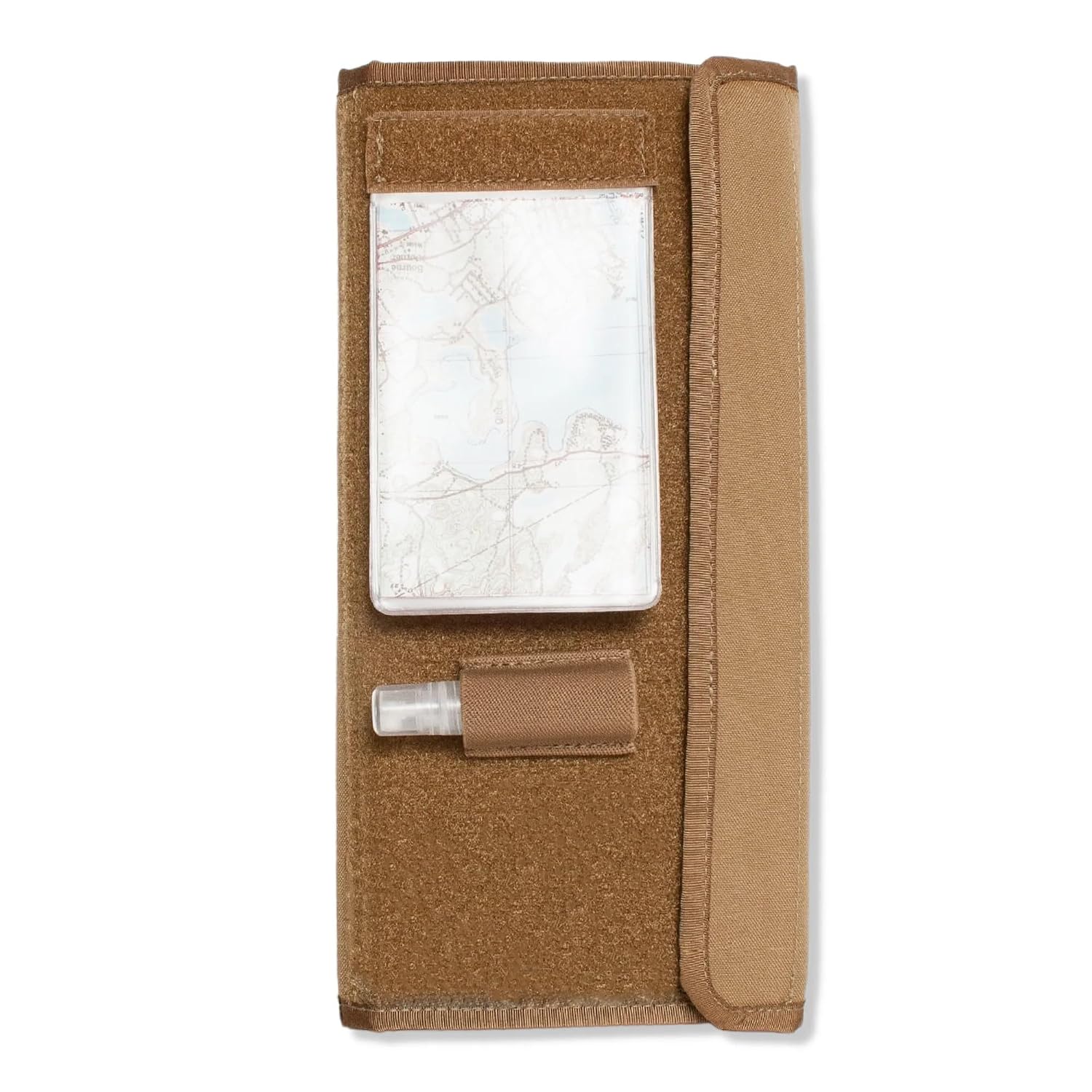 Tactical Notebook Cover | US Federal Violation Citation | Fits 9.5" x 4.25" Note Pads | Durable EDC For Law Enforcement and Security Personnel | With Pen Holder & Clear Vinyl ID holder (Coyote Brown)