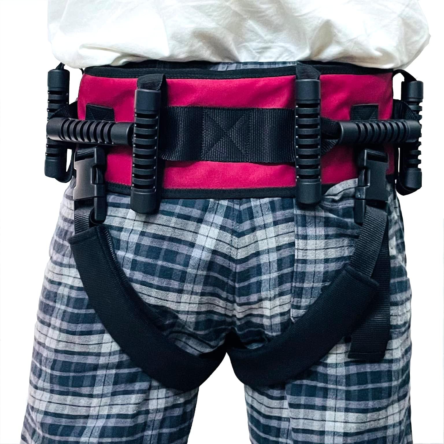 4-Way Transfer Belt with Leg Loops and Handles โ Gait Belt for Seniors Patients Elderly Caregivers Medical Nursing Assist Device Anti-Slip Anti-Cutting (L)