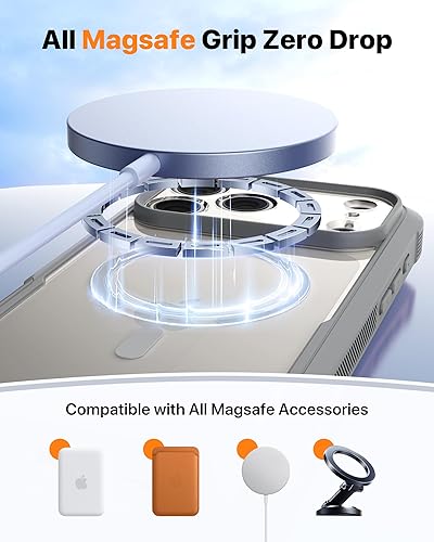 Miniatura 236 de Diaclara Diseñada para iPhone 13, protección resistente de cuerpo completo con protector de pantalla sensible al tacto integrado, funda de TPU suave