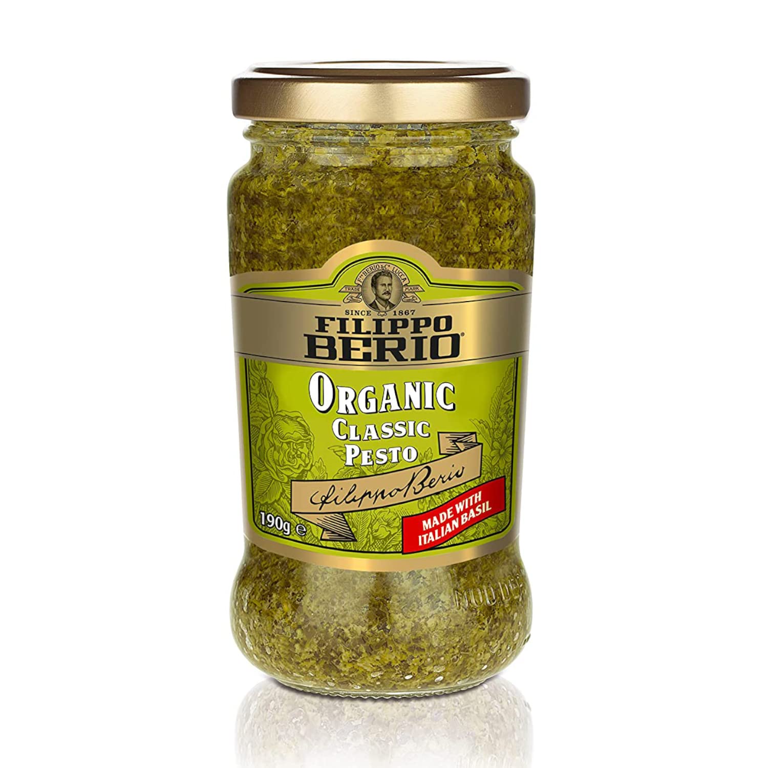 Filippo Berio Organic Classic Pesto,190 g, Green & Gloden (B081F9GH8X) Amazon Price History, Amazon Price Tracker